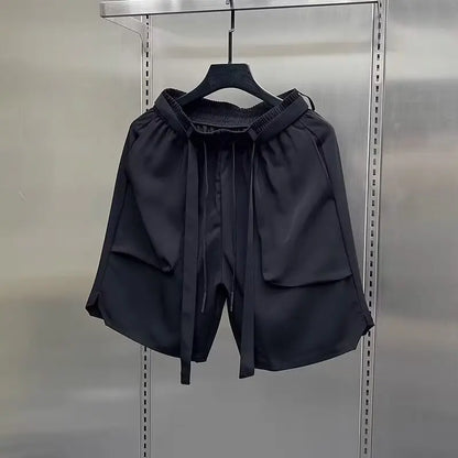 Multi-pockets Cargo Shorts Fashion Brand Straight Loose Casual Cargo Shorts 2024 Summer Men New Shorts American Shorts Street King Limited