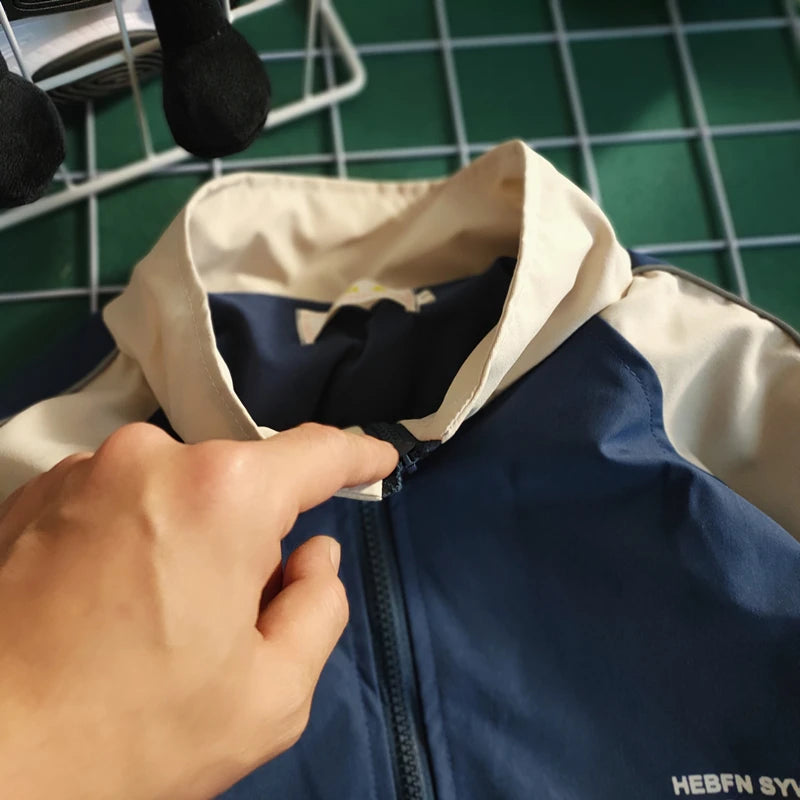 hip hop varsity baseball jackets mens harajuku patchwork color block coats oversized casual loose thin windbreaker jacket unisex unique default style 4341