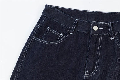 fashion men jeans pocket patchwork loose denim pants hip hop streetwear baggy trousers y2k men s jeans unique jeans style 475
