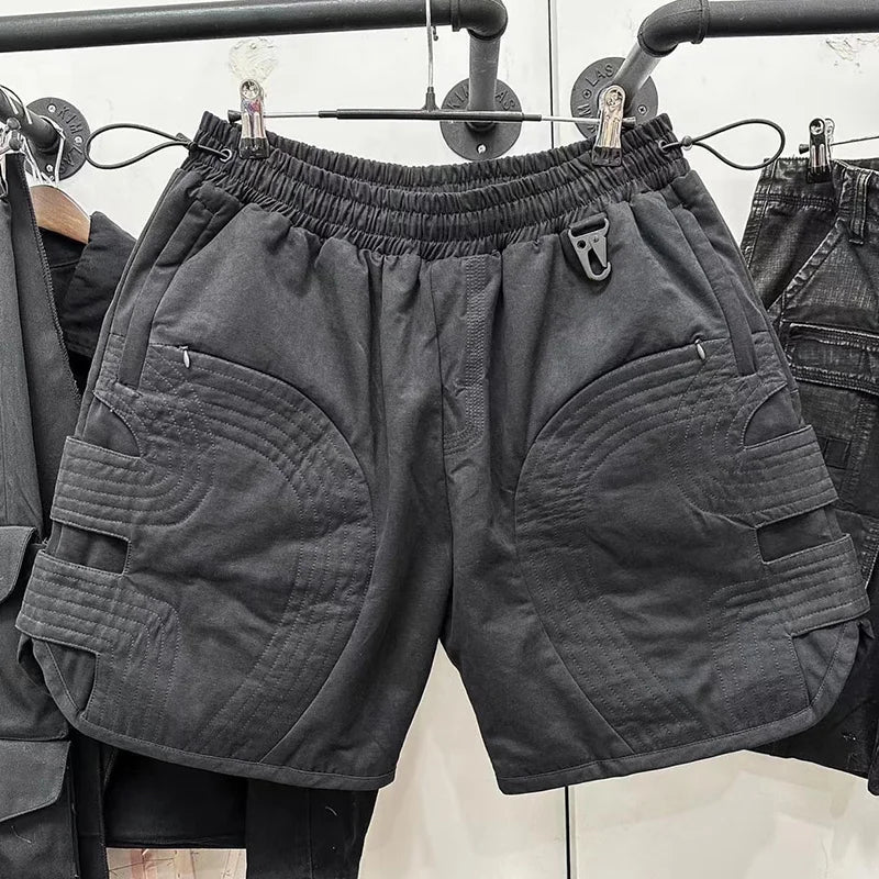 Whoisjacow High Quality 1:1 Men's Workwear hollowed out layered functional sports shorts Street King Limited