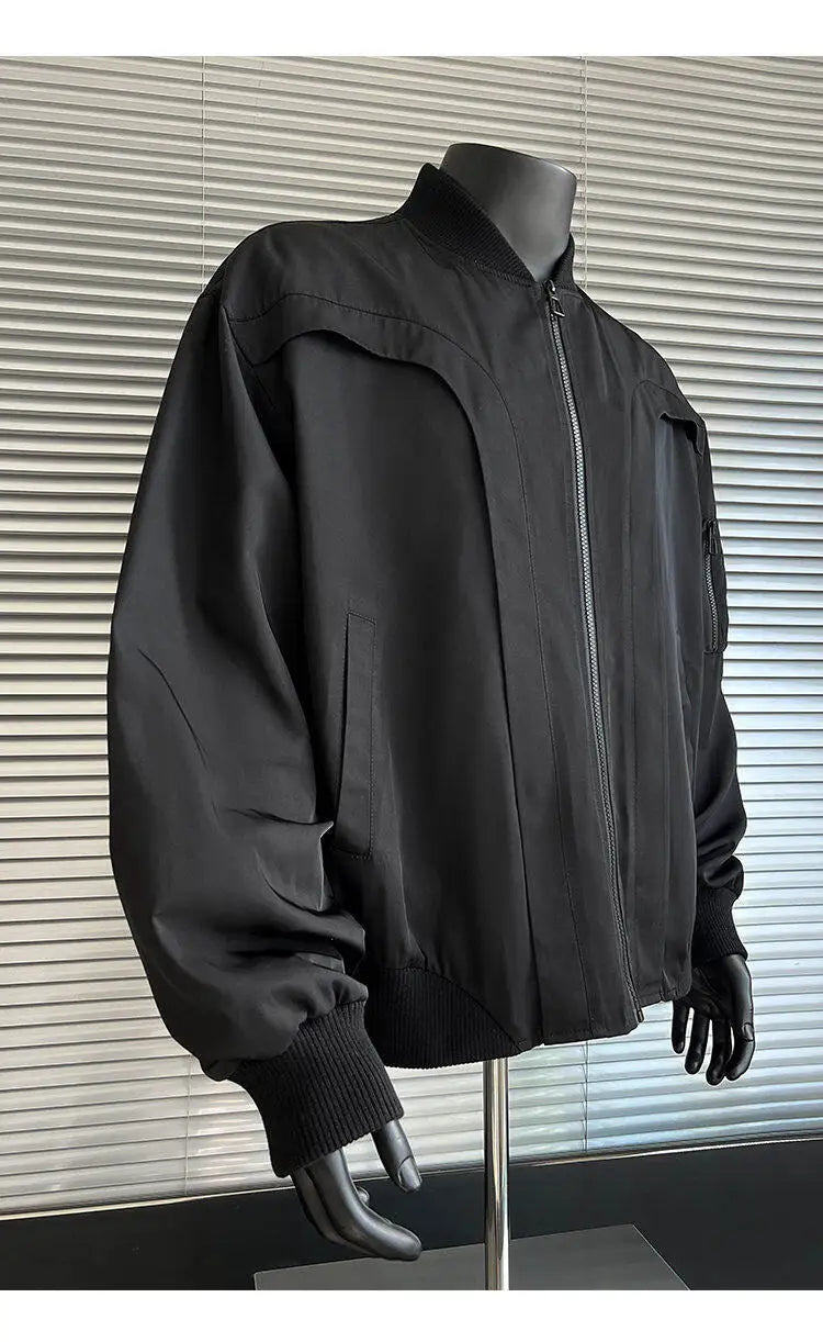 spring autumn cleanfit bomber jacket men streetwear fashion loose casual hip hop short cargo motorcycle jacket women coat unique cargo style 484