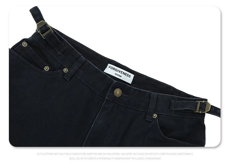 Washed and worn multi-pocket cargo jeans Street King Limited