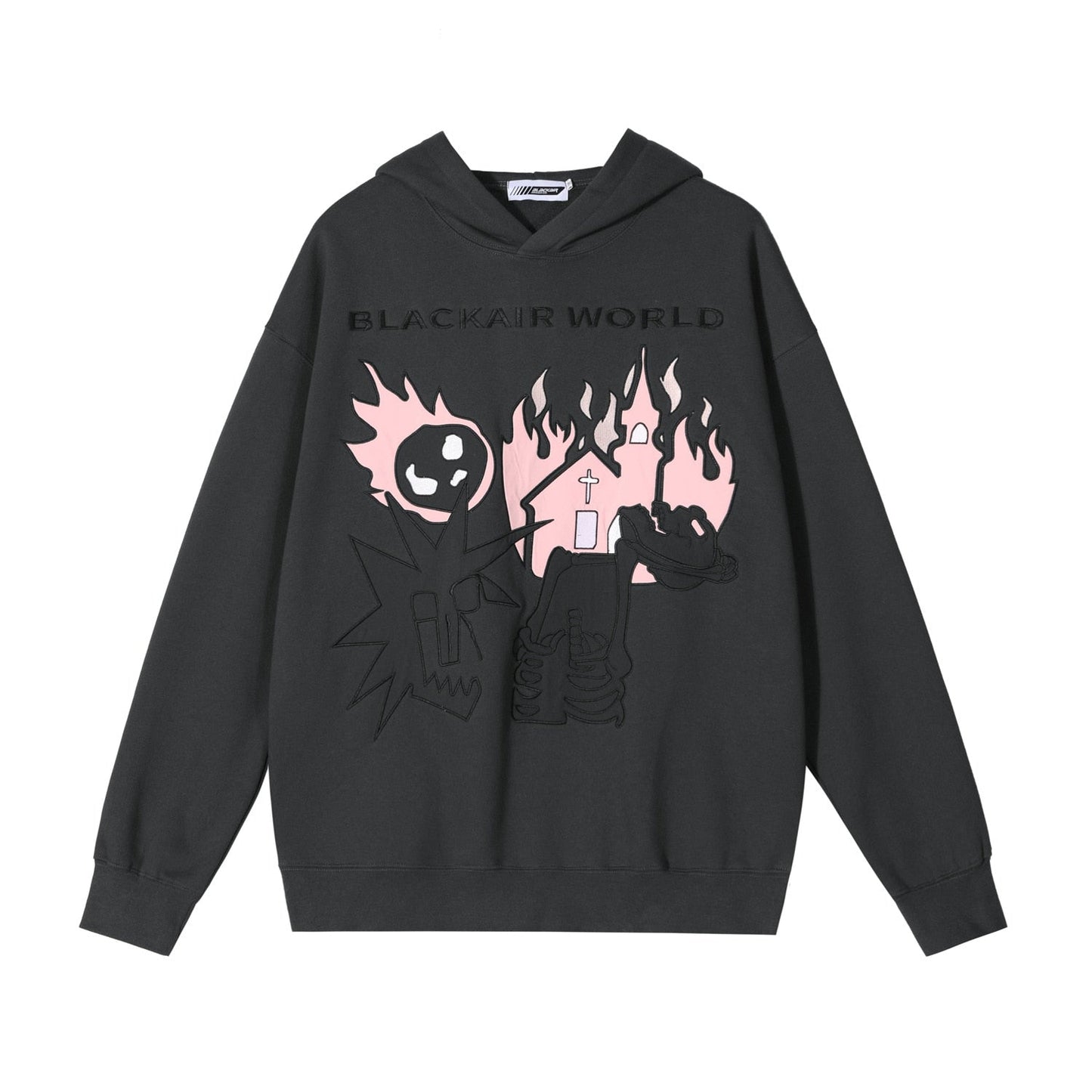 "Burning Up" Unisex Men Women Streetwear Graphic Hoodie Daulet Apparel