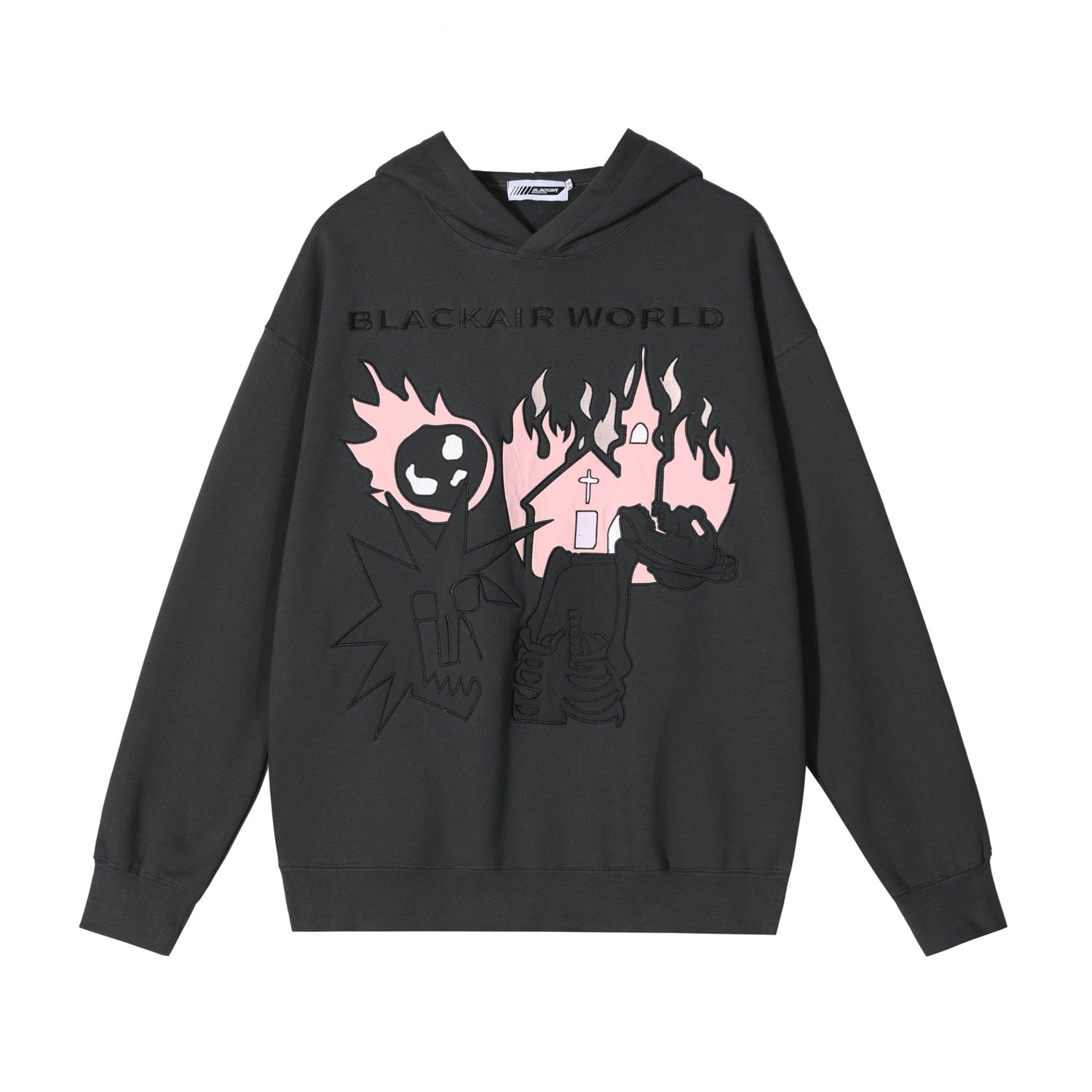 "Burning Up" Unisex Men Women Streetwear Graphic Hoodie Daulet Apparel