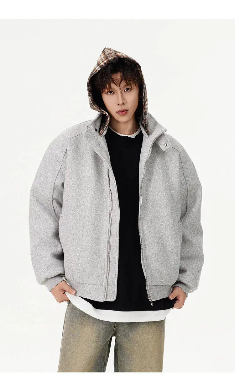 winter cotton padded jacket men women streetwear fashion loose casual hooded woolen bomber parkas jacket thicken coat outerwear unique default style 1035