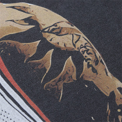 RODMAN Print Vintage Retro High-Street Hip-Pop T-Shirt Tops Street King Limited