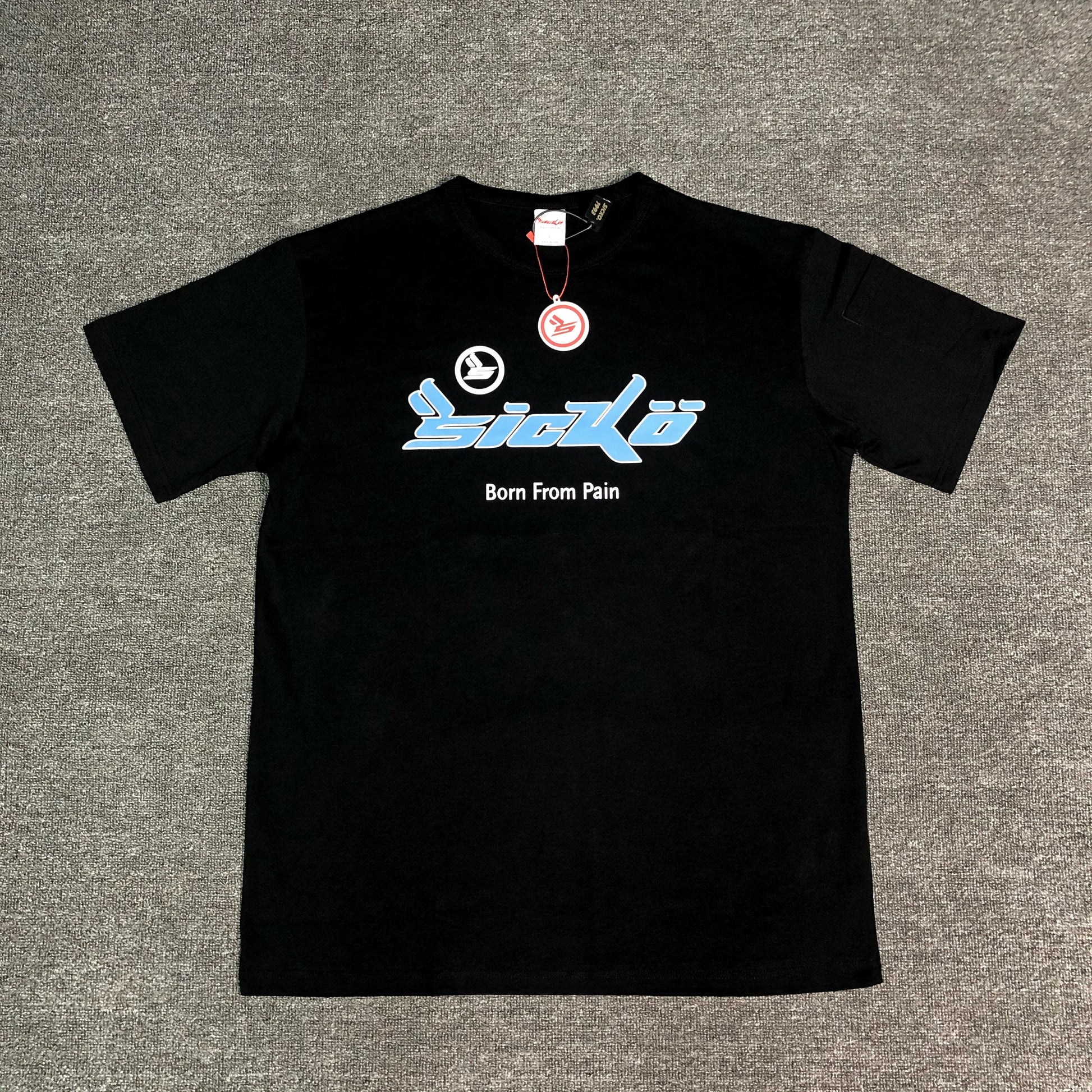 New 2022 Sicko Blue Born From Pain IAN CONNOR T Shirts T-Shirt Hip Hop Skateboard Street Cotton T-Shirts Tee Top kenye #R031 Street King Limited