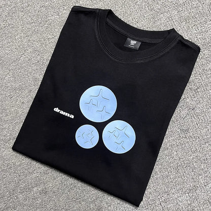 2024ss Drama Call T-shirt Men Women 1:1 High Quality Stars Letter Print Fashion Street Lovers Casual Tops Tee Street King Limited