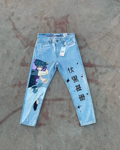 Y2K Harajuku Next Drop Streetwear Jeans for Men Wide Trouser Graphic New Women High Waist wide leg Pants y2k men clothing Street King Limited