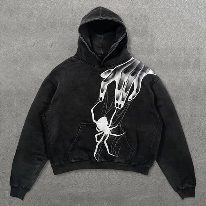 Harajuku Oversized Letter Printing Hoodie Streetwear Sweatshirt Y2k Tops Gothic Clothes Grunge Hoodies Women Men Clothing Street King Limited