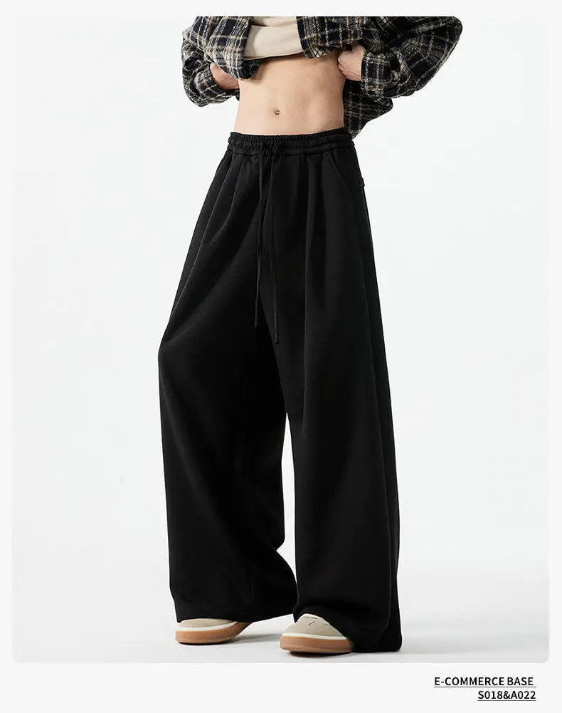 men women loose casual streetwear fashion wide leg sport pants jogger sweatpants hip hop trousers baggy pants unique joggers style 1589
