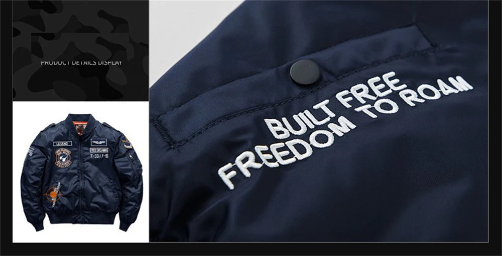 2023 hot bomber jacket mens air force ma 1 military baseball jacket plus size coat thick cargo jacket men clothing unique cargo style 5548