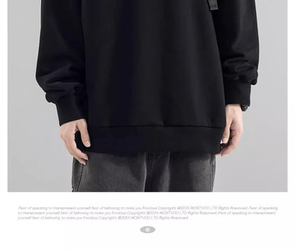 Trendy Korean Personality Simple Retro Sweatshirt for Boys 2024 New Spring and Autumn Ins American Sports Personality Youth Tops Street King Limited