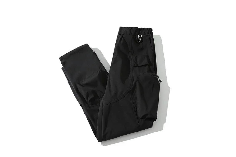 high new luxury men 2023 under my car zip up comfortable nylon workwear parkour tactical function casual pants sports cargo 484 unique cargo style 1056