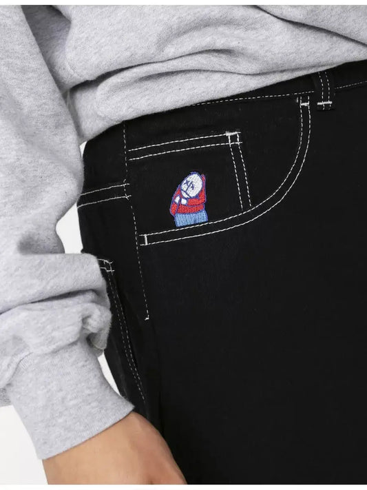 Polar Big Boy Baggy Jeans Y2K Golf Trap Wang Jeans for Mens Womens Streetwear Embroidery Pants Denim Simple Cargo Trousers Street King Limited