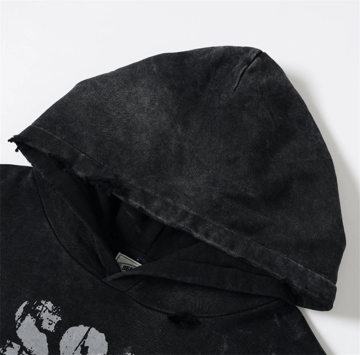 SSAINT LOUIS Vintage Fashion High-Street Retro Casual Loose Letter Printed Hooded Sweatshirt Hoodies Street King Limited