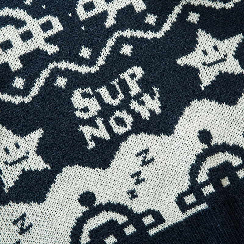 "Sup Now" Unisex Men Women Streetwear Graphic Sweater Daulet Apparel