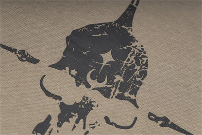 THUG CLUB Brand Fashion Skull Cross Print High-Street Cotton Casual Loose Worn Hoodies For Winter Street King Limited