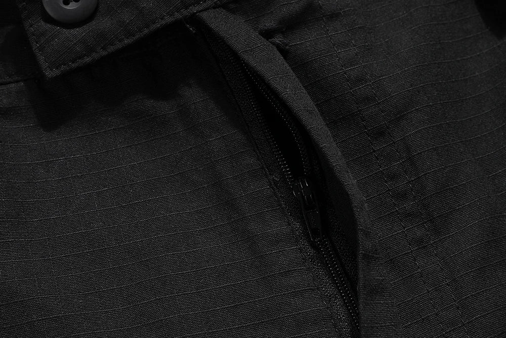 Frayed Black Straight Baggy Cargo Pants for Men Streetwear Y2k Pantalones Hombre Solid Overalls Oversized Casual Trousers Street King Limited