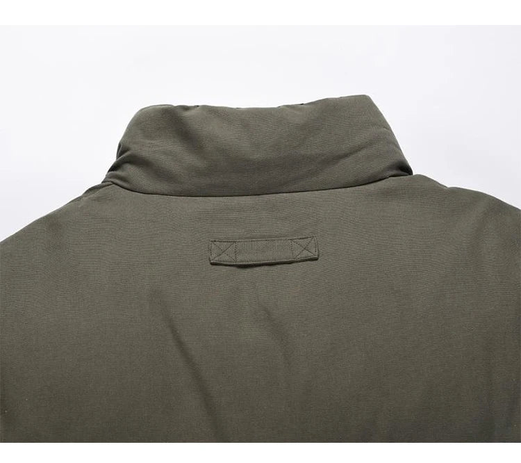 mens jacket winter parkas streetwear thicken warm washed solid zipper cotton padded bomber jackets harajuku fashion casual coat unique default style 4875