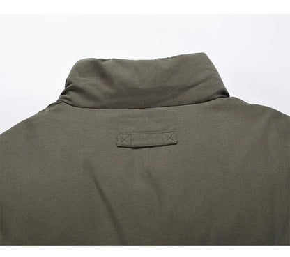 mens jacket winter parkas streetwear thicken warm washed solid zipper cotton padded bomber jackets harajuku fashion casual coat unique default style 4875