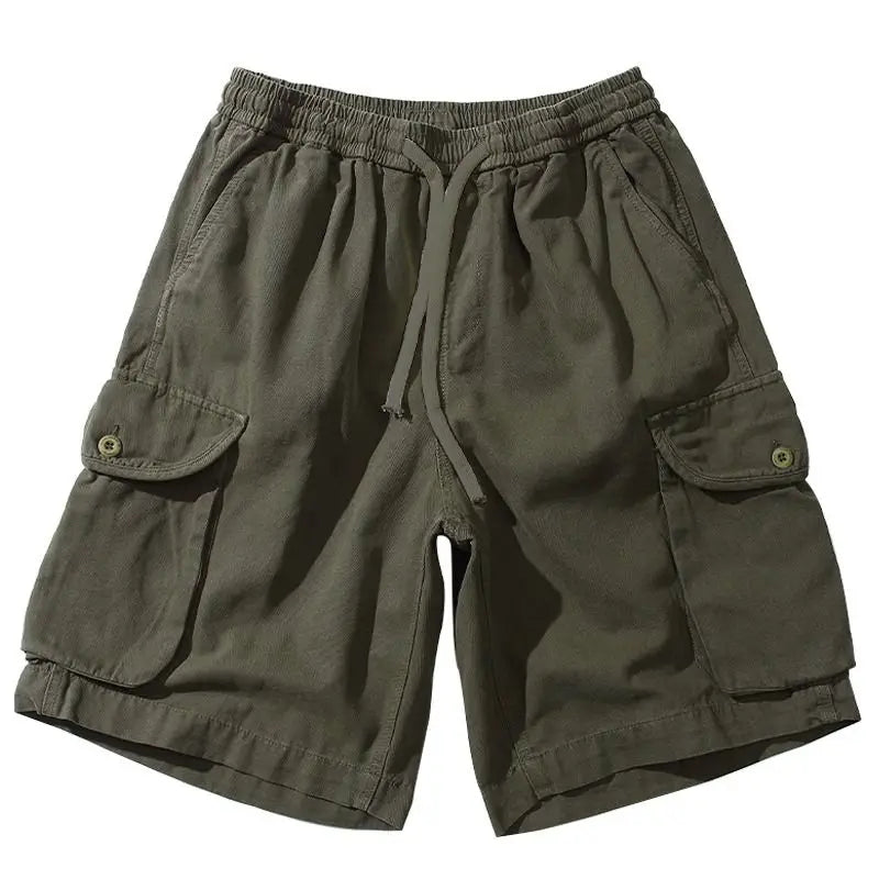 Fashion Men's New Korean Casual Drawstring Sports Shorts Summer Japanese Street Y2K Personalized High-end Sports Retro Overalls Street King Limited