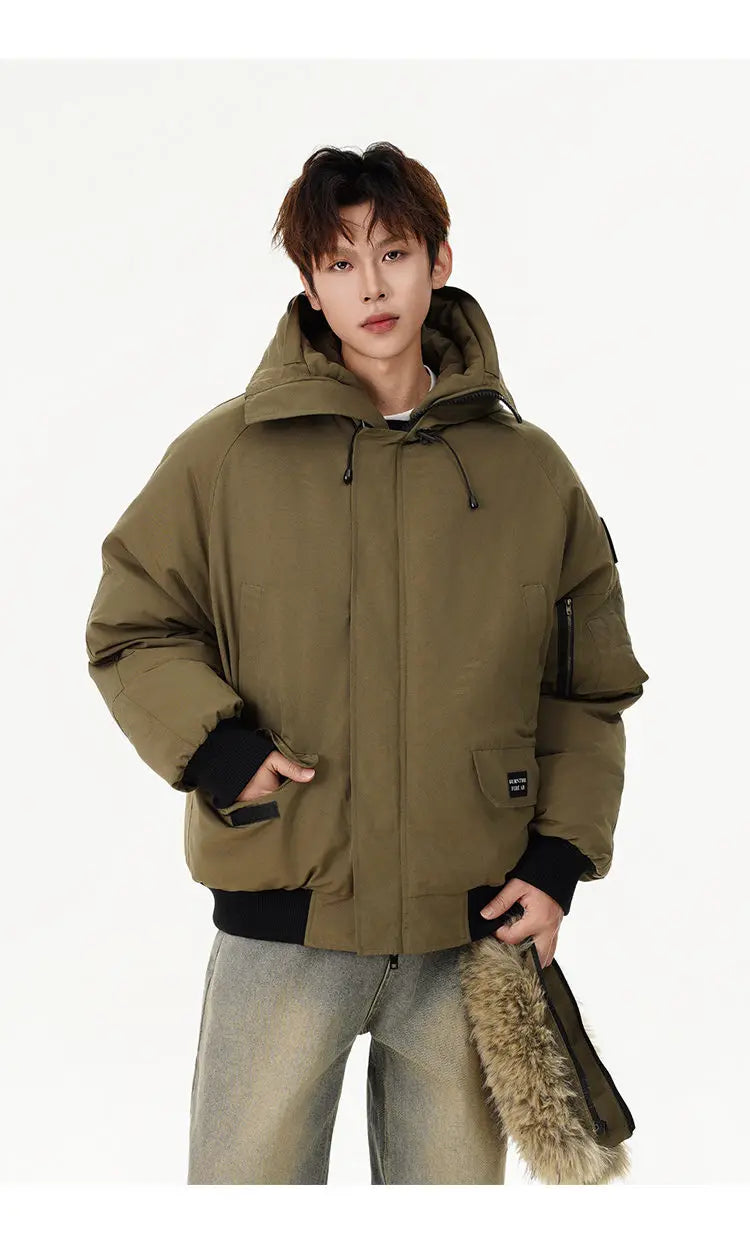 men winter streetwear loose casual fashion cotton padded hooded parkas bomber jacket women oversize thicken coat outerwear unique default style 981