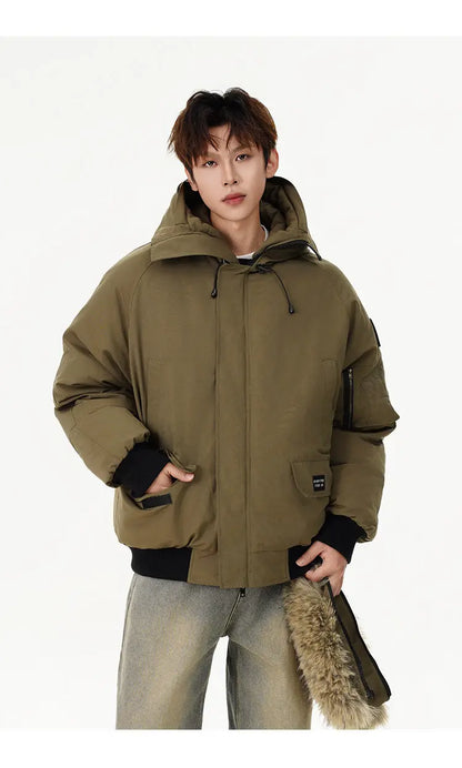 men winter streetwear loose casual fashion cotton padded hooded parkas bomber jacket women oversize thicken coat outerwear unique default style 981