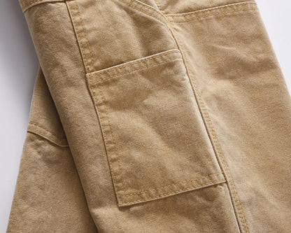 High Street Vibe Style Sashes Straight Baggy Cargo Pants for Men Y2K Harajuku Cleanfit Casual Denim Trousers Oversized Jeans Street King Limited
