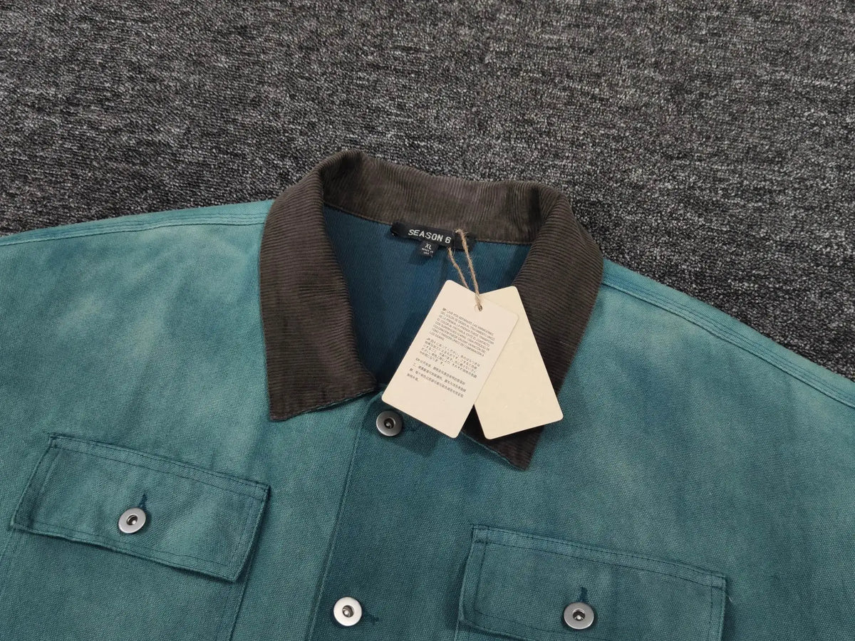 new 2023 gentleman men long season 6 kanye west stonewashed old denim baseball coats jackets abstract digital coat warm 498 denim street jeans