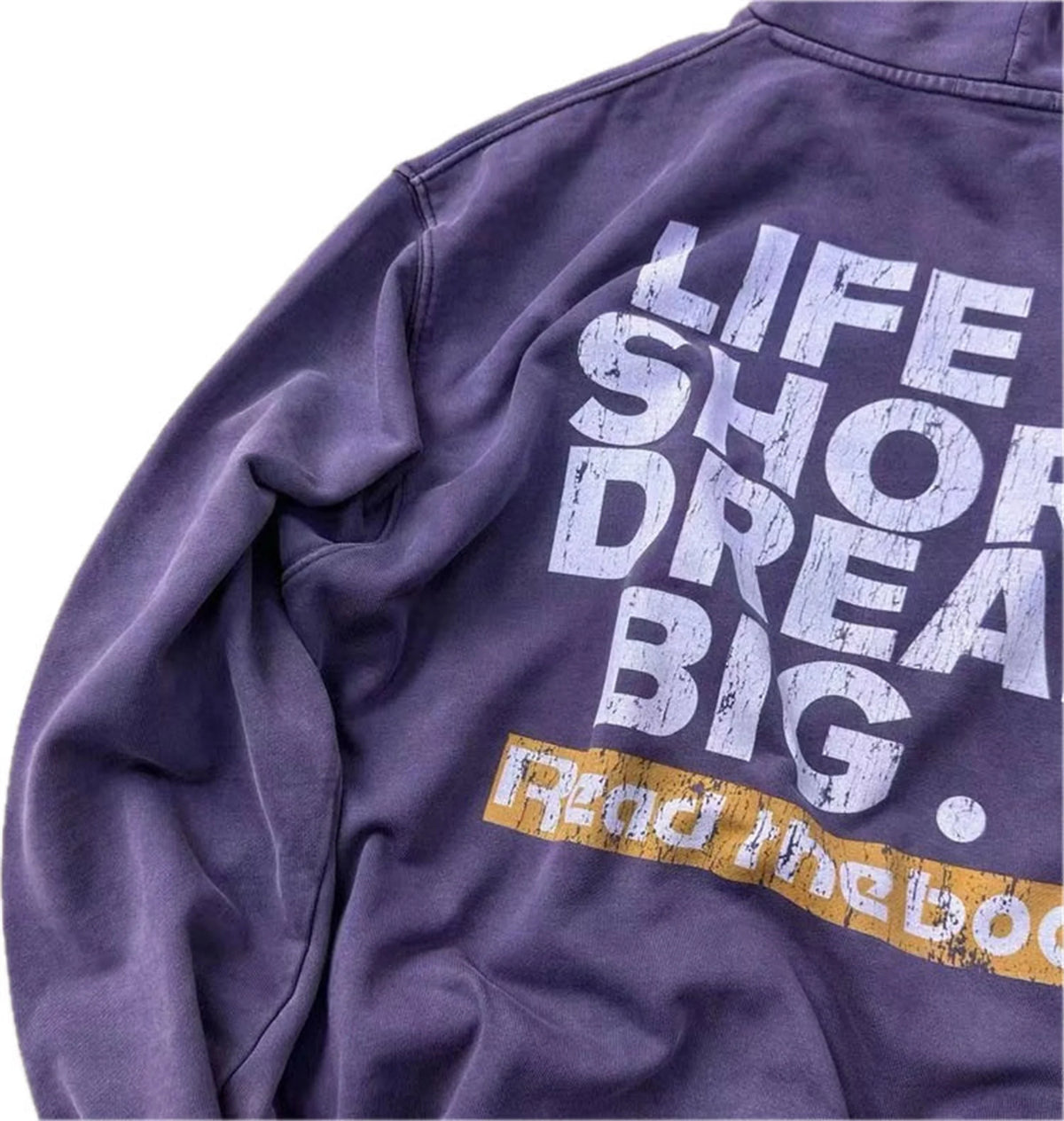 FP Brand Fashion New REEBORN Cracked Slogan Print High-Street Oversized Casual Cotton Hoodie Sweatshirt Street King Limited