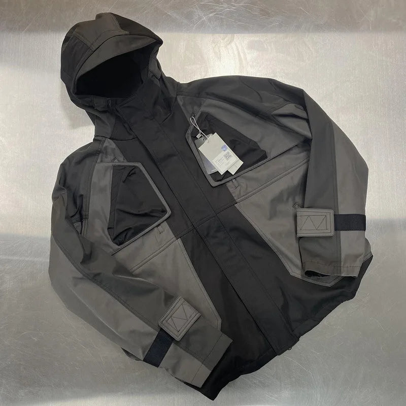 New 2023 Mens Undermycar Armor Zipper Parkas Windproof Hhooded Jacket Tatting Multiple pockets outdoor Wear size M L XL #490 Street King Limited
