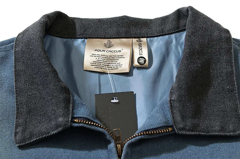 high street y2k lapel worn frayed cleanfit work jacket unisex washed casual chaquetas hombre ropa casual bomber coat oversized unique default style 493