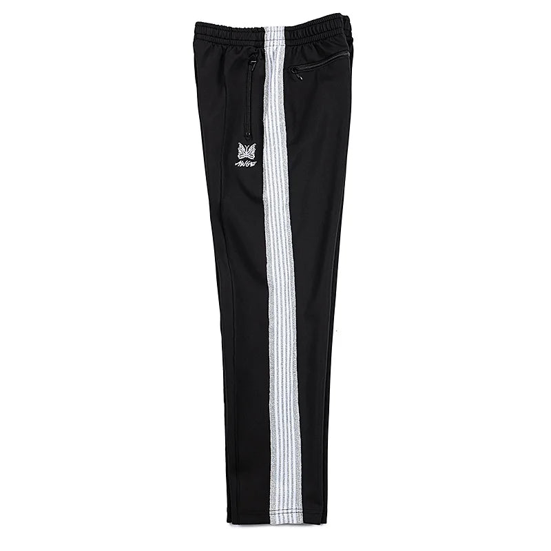 chaopai pattern embroidery loose casual pants side edge weaving straight leg pants men woman comfortable trousers unique default style 4661