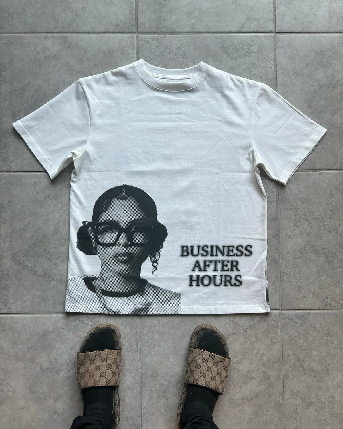 Y2k Europe and America Hip Hop character Printed Oversized T-Shirt Mens and Womens Retro Street Casual Short Sleeved Tops Street King Limited