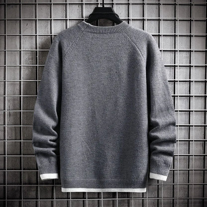 Brand Clothing Men Winter High Quality Knitted Sweaters/Male Slim Fit Solid Color Round Neck Pullover Man Casual Sweaters 3XL Street King Limited