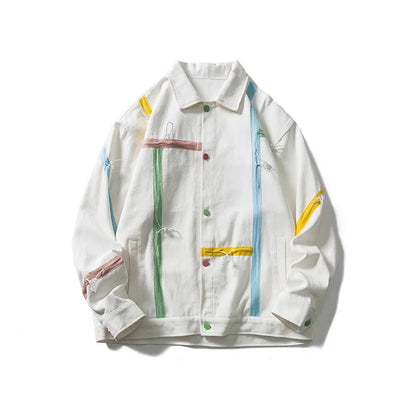 2023 autumn varsity jackets men hip hop streetwear striped drawstring design college jacket coat unisex clothing unique default style 1172