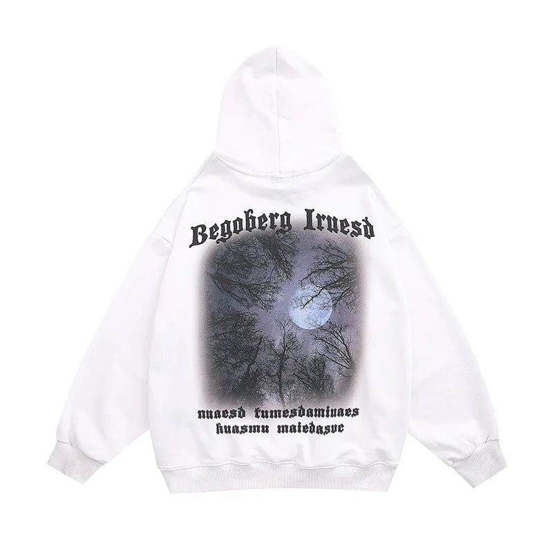 Rainbowtouches Hooded Men's Sweatshirts Fashion Design Printed Cotton Tidal Current Comfortable Occident Stylish Clothing Unisex Street King Limited