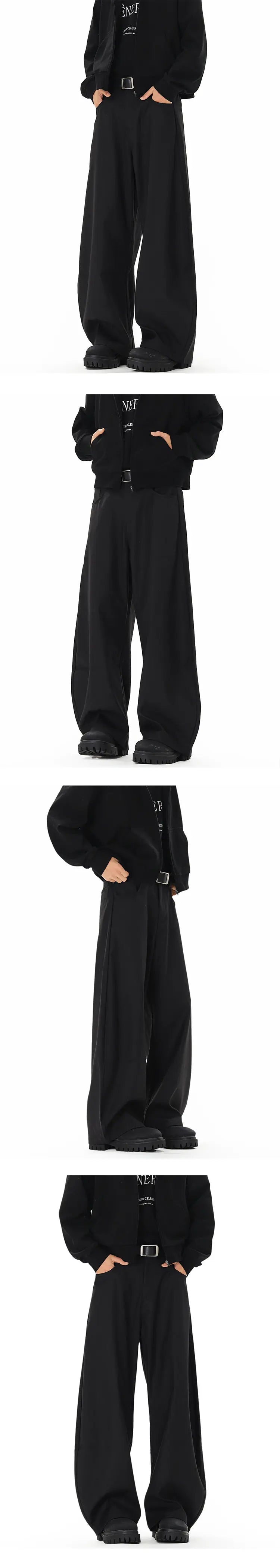 men streetwear fashion loose casual vibe hip hop black gray suit pant women harem pants trousers unique default style 1935