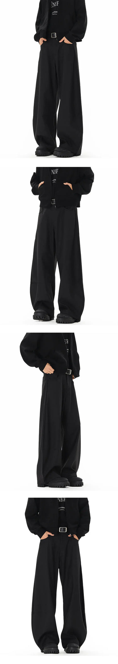 men streetwear fashion loose casual vibe hip hop black gray suit pant women harem pants trousers unique default style 1935