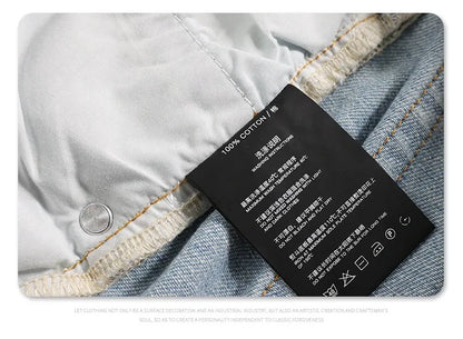 Autumn/winter 2024 loose wash jeans with silver coating Street King Limited