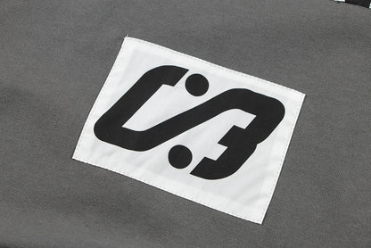2024 CE Brand Fashion Fiction Comic Face Print Sticker Wax Gray High-Street Cotton Round Neck Sweater Sweatshirt Street King Limited