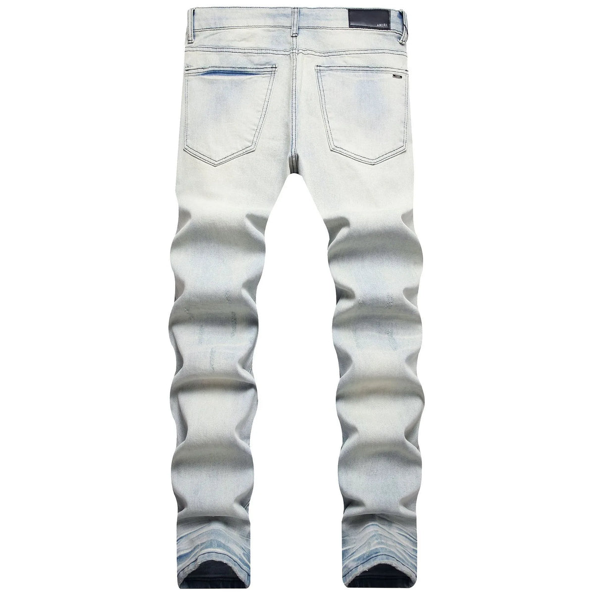 2023 brand new patch light skull head bone chemist tie dyed jeans cotton denim pants comfort casual skinny jeans 32 44 266 unique jeans style 5648