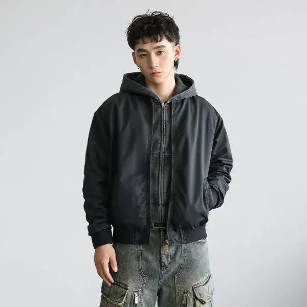 men streetwear fashion loose casual plus size short bomber baseball jacket women cargo coat spring autumn cityboy outerwear multi-pocket cargos