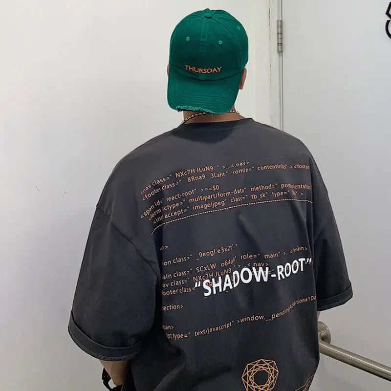 Summer quarter-sleeved men's T-shirt ins clothes trend Korean style loose mid-sleeve short-sleeved T-shirt half-sleeved T shirts Street King Limited