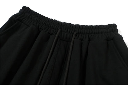 Undermycar 2024 Trendy Drawstring Logo Drawstring Pure Cotton Loose Fat Elastic Shorts Street King Limited