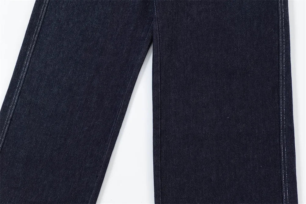 fashion men jeans pocket patchwork loose denim pants hip hop streetwear baggy trousers y2k men s jeans unique jeans style 479