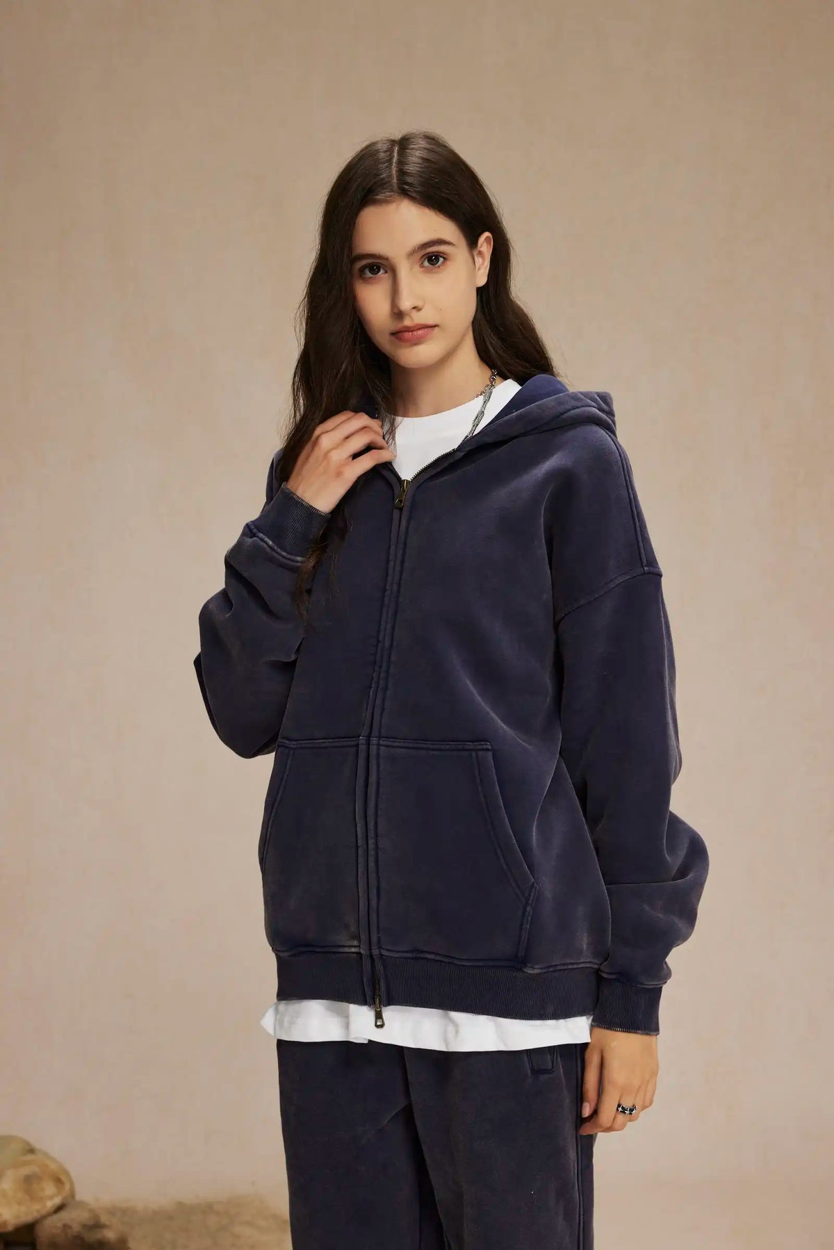 Batik fleece zippered hoodie Street King Limited