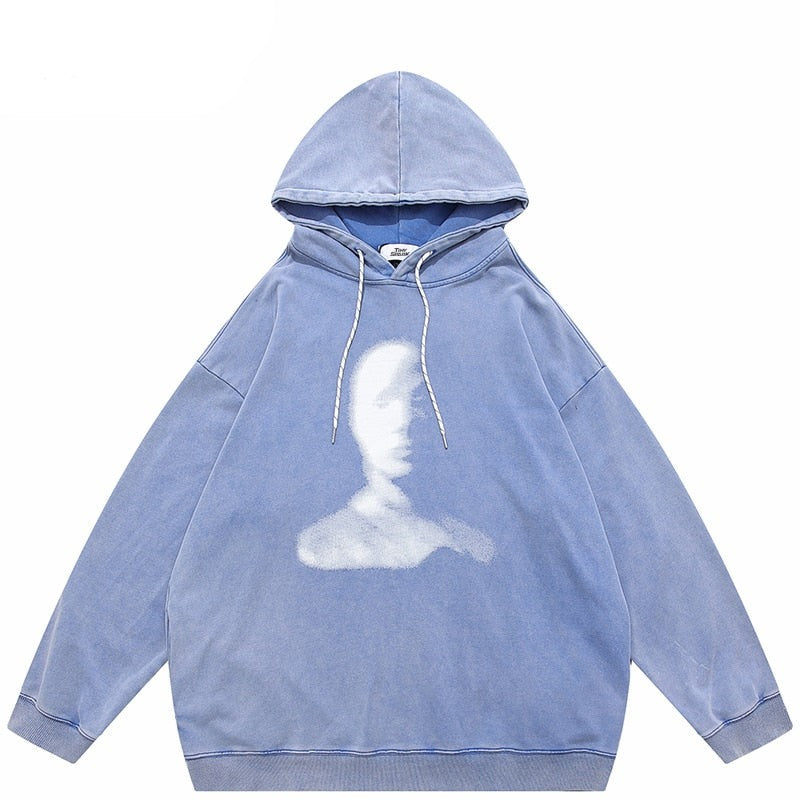 "Look Both Ways" Unisex Men Women Streetwear Graphic Hoodie Daulet Apparel