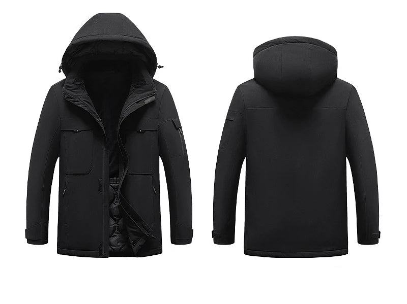 rainbowtouches heating jacket men winter electric heated clothes usb charging waterproof windbreaker heat outdoor skiing coat unique default style 5259